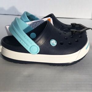 Crocs Kids' - Brand New with Tag-  Size C6/7 Navy and Light Blue Clog
